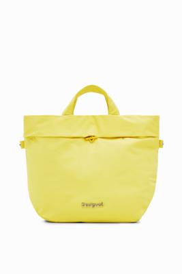 Omkeerbare nylon shoppertas L - YELLOW - U