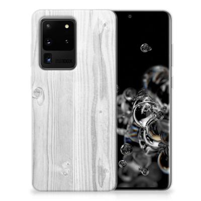 Samsung Galaxy S20 Ultra | Bumper Hoesje | White Wood