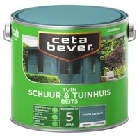Cetabever Schuur en Tuinhuis Beits Dekkend Zijdeglans - Hemelsblauw - 2,5 liter - thumbnail