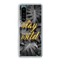Stay wild: Sony Xperia 5 III Transparant Hoesje