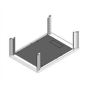 Schroff 25230151 19 inch Bodemplaat voor patchkast Zwart/grijs