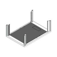 Schroff 25230151 19 inch Bodemplaat voor patchkast Zwart/grijs - thumbnail