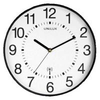 Wandklok unilux maxi radio dia 37.5cm zwart/wit