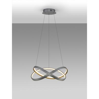 Lyora Design hanglampOdrey zilvergrijs met goud - 9756718