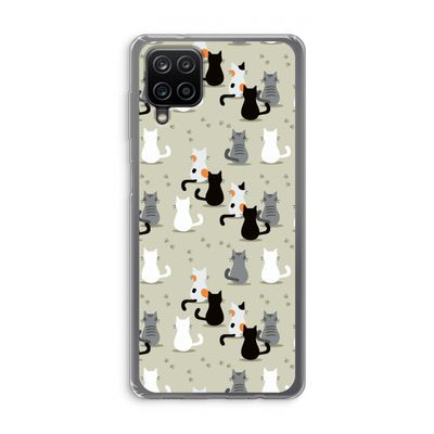 Katten: Samsung Galaxy A12 Transparant Hoesje