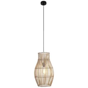 ECO-Light BAMBOO 9510 S1-H BA Hanglamp E27 Bamboe, Natuur