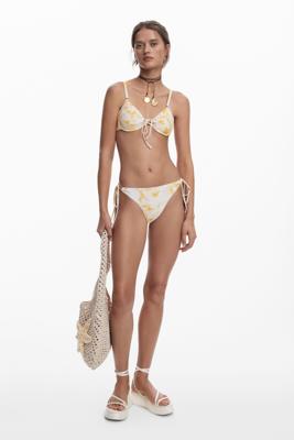 Tulpen-bikinitop - WHITE - M