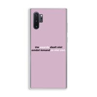 uw waarde daalt niet: Samsung Galaxy Note 10 Plus Transparant Hoesje