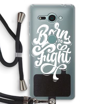 Born to Fight: Sony Xperia XZ2 Compact Transparant Hoesje met koord