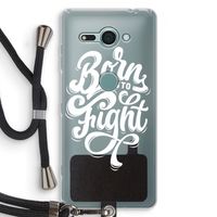 Born to Fight: Sony Xperia XZ2 Compact Transparant Hoesje met koord