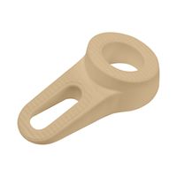 Deltafix Block it Deurwig - beige - TPE kunststof - 12 x 3,8 cm - deurstopper - thumbnail