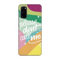 Don't call: Volledig geprint Samsung Galaxy S20 Hoesje