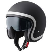 GMS Ride, Jethelm of scooter helm, Mat zwart Wit