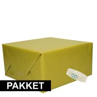 3x Groen kraft inpakpapier met rolletje plakband pakket 6   -