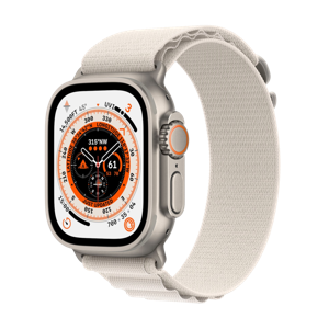 Refurbished Apple Watch Ultra 1 49mm Wit Zichtbaar gebruikt