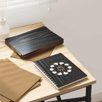Decorpanelen 12 pcs Zwart eiken 21 x 30 x 0.3 cm Bewerkt hout