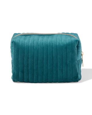 051 Toilettas 21x14cm Velours Rib Groen