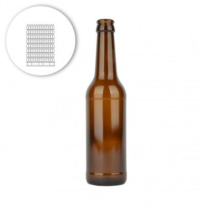 Bierfles Longneck 33 cl, kroonkurk 26 mm - pallet 2888 st.