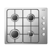 Inventum IKG6011 Gas kookplaat Zwart
