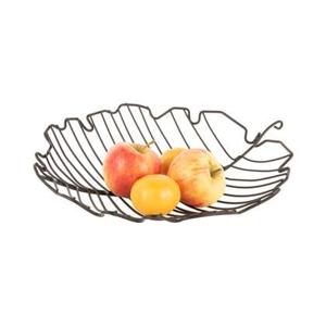 Present Time - Fruitmand Leaf Large - Zwart - 32x31,5x8,5cm