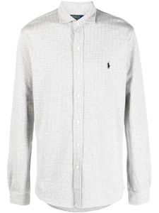 Polo Ralph Lauren chemise en coton à logo brodé - Gris