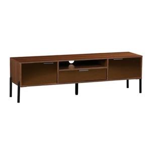 sweeek - Vintage walnoot TV-meubel met houteffect 151,5 cm