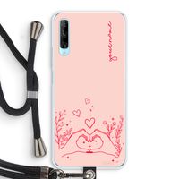 Love is in the air: Huawei P Smart Pro Transparant Hoesje met koord