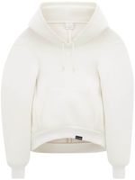 Courrèges hoodie Bonded Cocoon en coton mélangé - Blanc