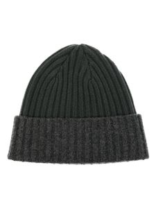 N.Peal bonnet en cachemire à design nervuré - Gris