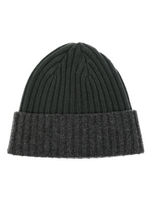 N.Peal bonnet en cachemire à design nervuré - Gris