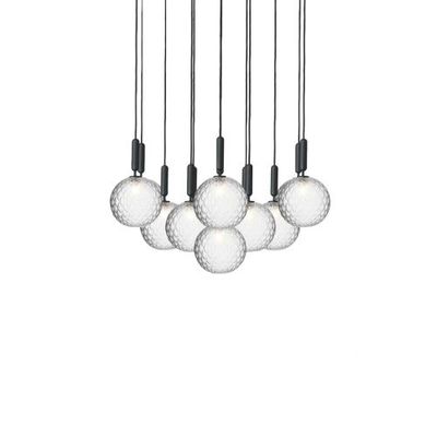 Nuura Miira 13 Large Hanglamp - Grijs - Transparant