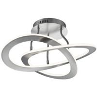 LED Plafondlamp 40W - Warm Wit 3000K - Dimbaar - Rond Mat Nikkel