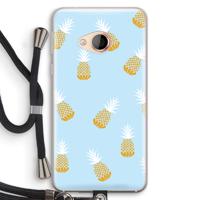 Ananasjes: HTC U Play Transparant Hoesje met koord