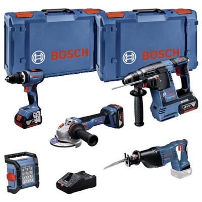 Bosch Professional GSB+GBH+GWS+GSA+GLI 0615A5007S Gereedschapsset