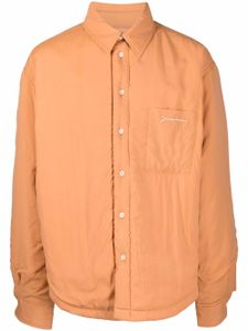 Jacquemus surchemise La Chemise Boulanger matelassée - Orange