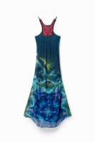 Lange arty jurk tie-dye - GREEN - L
