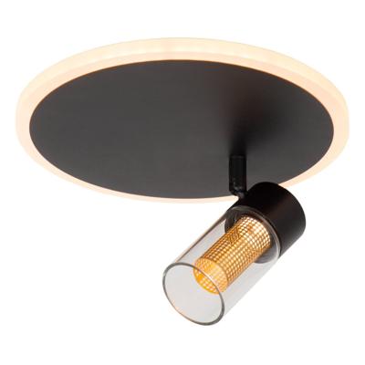 Lucide EVERINA - Plafonnière - Ø 23 cm - LED Dimb. - CCT - 2200K/6500K - Zwart | Essential