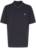 Fred Perry polo à logo brodé - Bleu - thumbnail