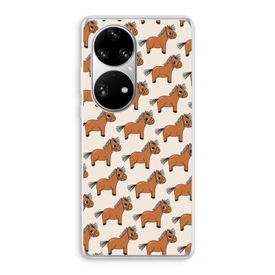Pony: Huawei P50 Pro Transparant Hoesje