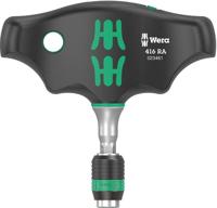 Wera 416 ra t-handle bitholding screwdriver with ratchet function and rapidaptor