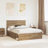 Bedframe Ambachtelijk eiken 160 x 200 cm Massief grenenhout