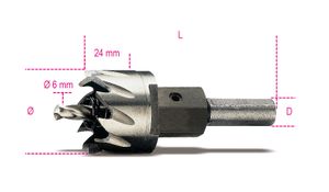 Beta Gatfrezen HSS, volledig geslepen 451 21 - 004510021