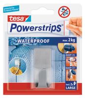 Powerstrips RVS haken waterproof Tesa 1 stuks - Handdoekhaakjes - thumbnail