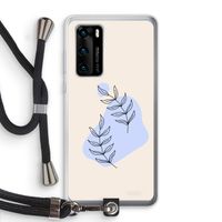 Leaf me if you can: Huawei P40 Transparant Hoesje met koord