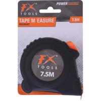 FX Tools Rolmaat - 7,5 meter - 27,5 mm - zwart - meetlint - gereedschap