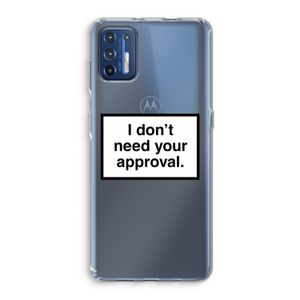 Don't need approval: Motorola Moto G9 Plus Transparant Hoesje