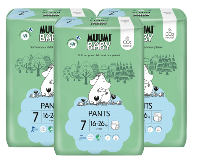 Moomin Baby Ecologische Luierbroekjes 7 Extra XL Voordeelverpakking