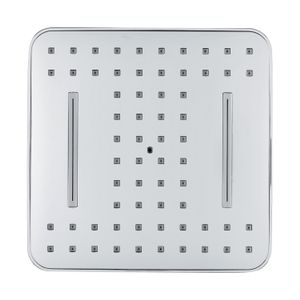 Hoofddouche VM Bisa Vierkant 1/2 Inch 1 Stand 20x20cm Antikalk Waterbesparend Chroom