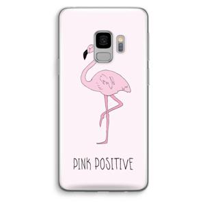 Pink positive: Samsung Galaxy S9 Transparant Hoesje