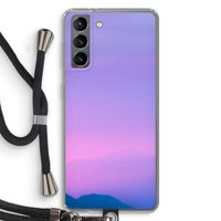 Sunset pastel: Samsung Galaxy S21 Transparant Hoesje met koord